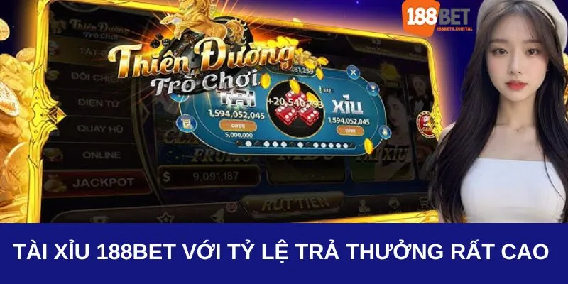 Chơi tài xỉu 188bet cuốn hút và nhận thưởng hấp dẫn